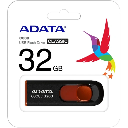 Флеш-память ADATA C008, 32GB, AC008-32G-RKD