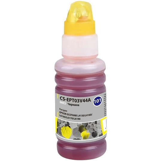 Чернила Cactus CS-EPT03V44A 101Y жел. 70мл для Epson L4150/L6170