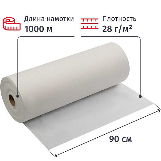 Марля отбеленная 90см/28гр 1000м