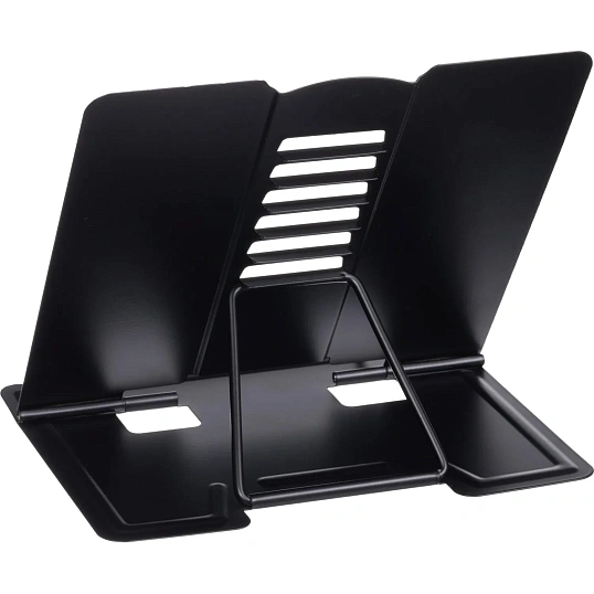 Подставка для книг Комус Класс черная, металл 19x15,5x20см,7 настроек