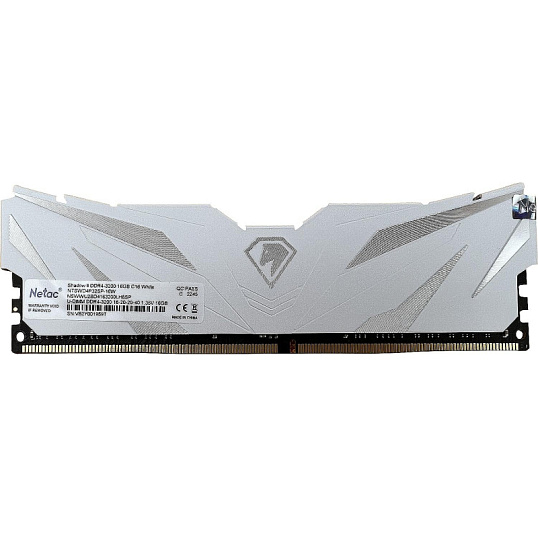 Модуль памяти Netac Shadow II 16GB DIMM DDR4 3200Мгц (NTSWD4P32SP-16W)