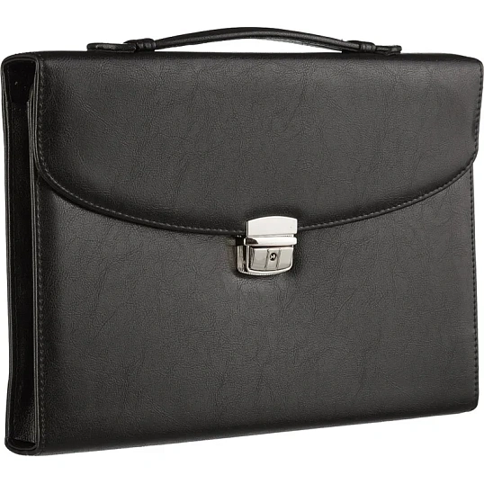 Портфель ПРОФИ 388 имп.кож/зам, черный 37х27