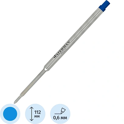 Стержень шариковый 112мм WATERMAN Standard Maxima тонк лин. Син 1964016