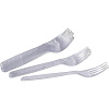 Вилка одноразовая 180мм прозрачная, ПС, 2000 шт/кор