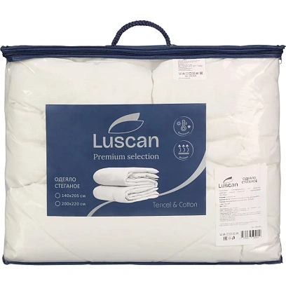 Одеяло 140х205 стежка кант (50%вискоза,50%ПЭ/55%тенсель,45%хл.) 200г/м2