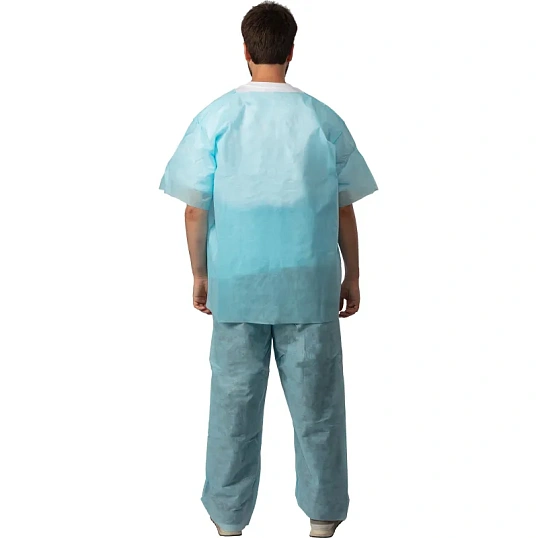 Костюм мед. хирургич.н/с (рубаш.,брюки), спанбонд р.56-58 пл.42  Гекса