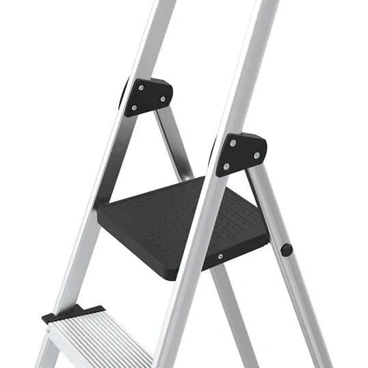 Стремянка алюминиевая 4ст  с лотком,12см ступенька, Zalger, арт. 211-4