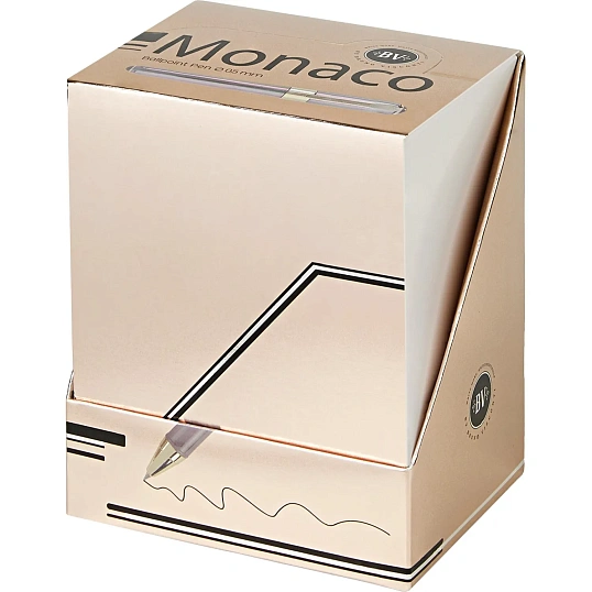 Ручка шариковая неавтомат. BV MONACO.TOTALBEIGE 0.5мм, синяя, 20-0125/30