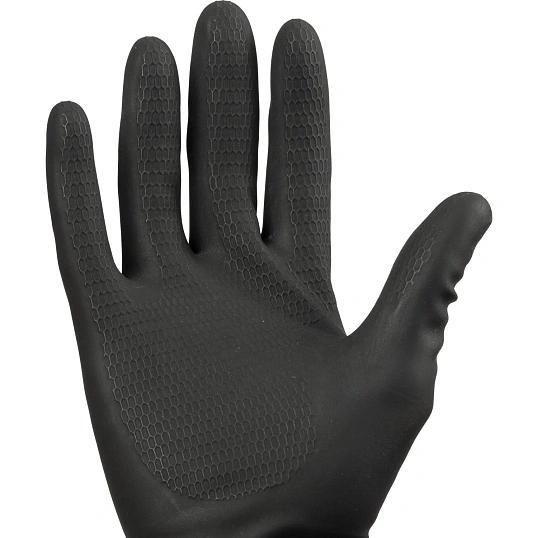 Перчатки латекс черный Manipula КЩС-1 (L-U-03/CG-942) р.10,ПС