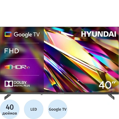 Телевизор Hyundai H-LED40BS5011, FHD, смарт (Google TV)
