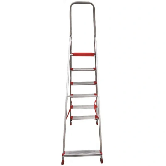 Стремянка алюминиевая усиленная 225 кг 6ступеней(130мм)Новая Высота 3117106