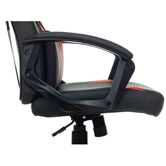 Кресло VB_Echair Easy Game-906 TPU кожзам черный/красный пластик