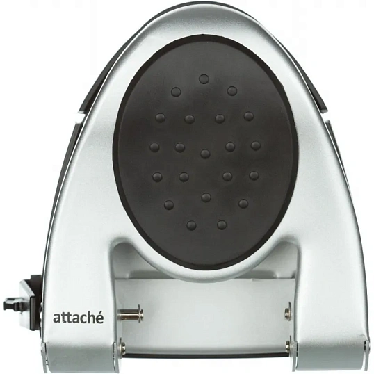 Дырокол ATTACHE 6730 до 30л., металл.,с лин.,с рез.вставкой,серебр.