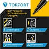 Маркер лаковый TOPFORT Paint 2 мм черный