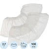 Бахилы 2,7 г, 1рез, белый, 10 мкм, Комус, 50пар/уп