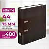 Папка-регистратор Attache Digital, черн. лам.карт./бум.,75мм