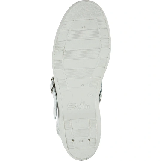 Сабо жен.нат.кожа цв.белый(р.38) (4-12-7)