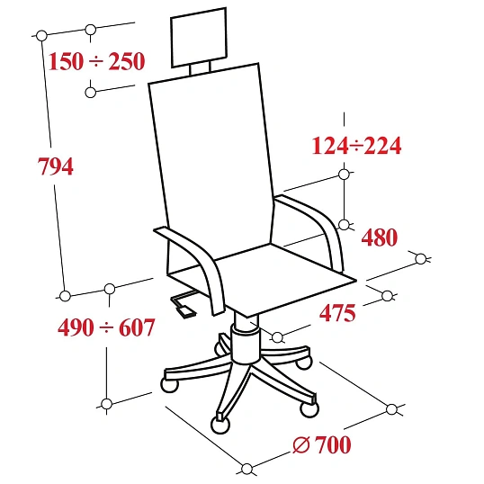 Кресло МТ_Y 4DF B2-5D-YM93 /Kc00/Nc00/D15P/H13mM-3D(M26.B35.G25.W03)/Черный