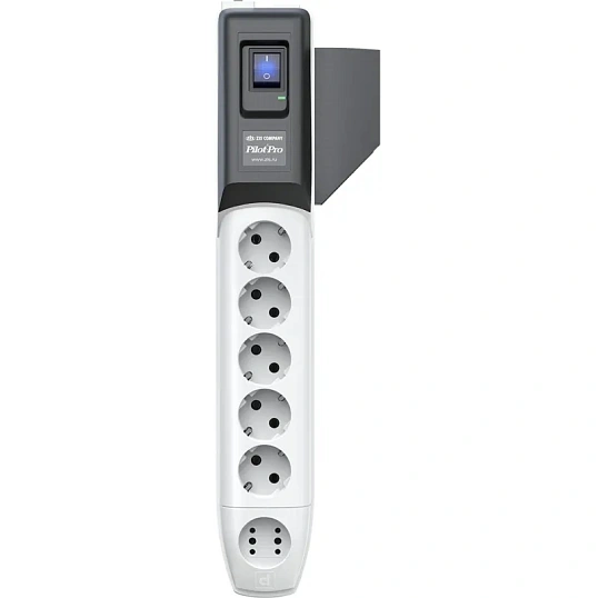Сетевой фильтр PILOT PRO 7м (10А/2200Вт/6р) серый