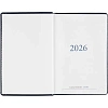 Ежедневник датированный 2026, синий,А6, 100х150 мм,336 стр,Agenda
