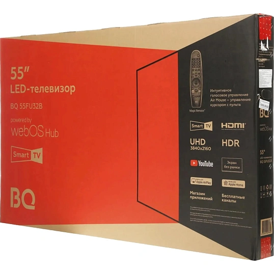 Телевизор BQ 65FSU36B, UHD ready, смарт (Tyzen)