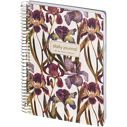 Ежедневник недатированный CUTE DIARY А5,BV,136,ИРИСЫ, зол.греб, 3-701/15