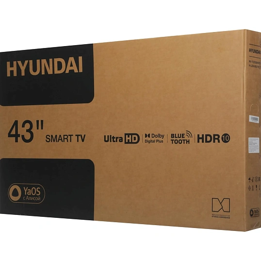 Телевизор Hyundai H-LED43BU7012, UHD, смарт (Яндекс ТВ)