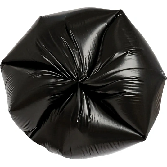 Мешки для мусора ПВД 60л 35мкм 20шт/рул черн 60x70см с ручками Luscan