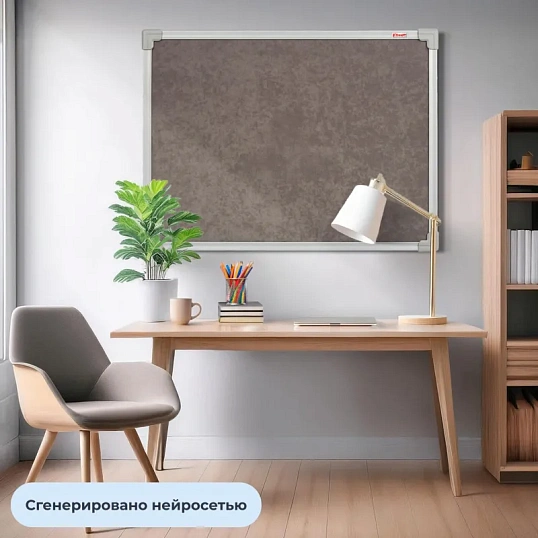 Доска Софтборд текст.100х150 Комус серый агат
