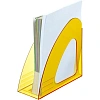 Лоток вертикальный Attache 90мм Bright Colours прозрачный желтый