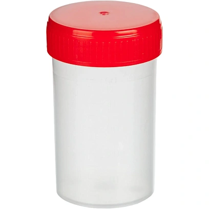 Контейнер д/сбора биопроб 60 мл н/с, 50 шт/уп ЕВРОКЭП