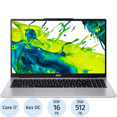 Ноутбук Acer Aspire Lite(NX.D5HCD.002) i7-13620H/16 Gb/512Gb SSD/15,6/noOS