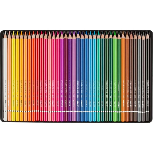 Карандаши цветные Deli липа 36 цв/наб мет.кор. 6566