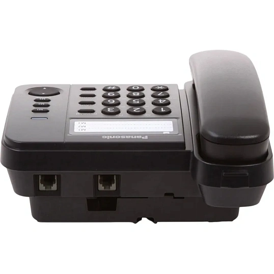 Телефон проводной Panasonic KX-TS2352RUB чер(KX-TS2352RUB)