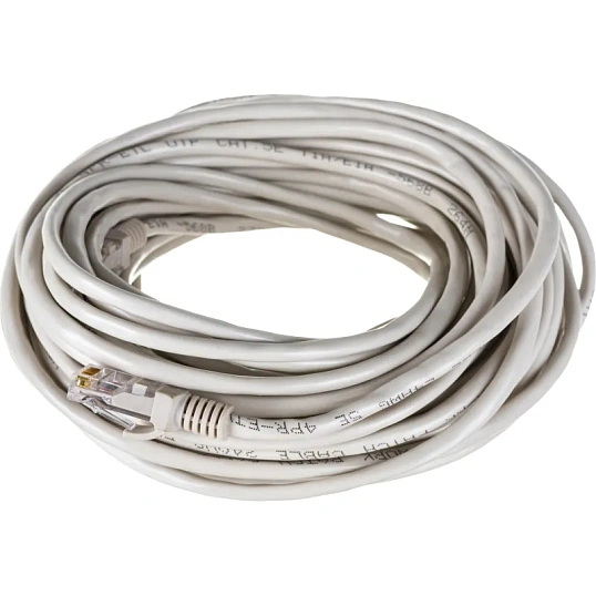 Патч-корд ExeGate (EX241491RUS) UTP-RJ45-RJ45-5e-15M-GY, UTP, 15м, серый OZ