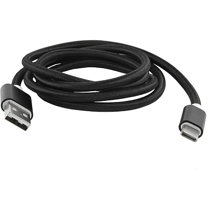 Кабель USB 2.0 - USB Type-C, М/М, 1 м, Red Line, чер, УТ000011689