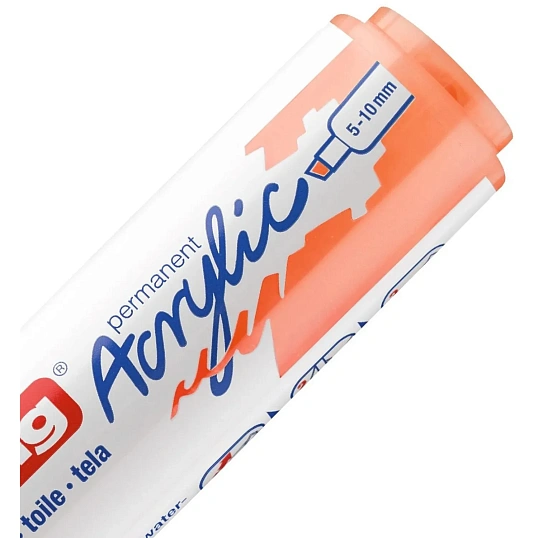 Набор акриловых маркеров Edding 5000 NEON. 5 шт. Карт. коробка