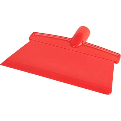 Скребок для пола FBK 270x110мм, цельнолитой пластик красный 28283-3