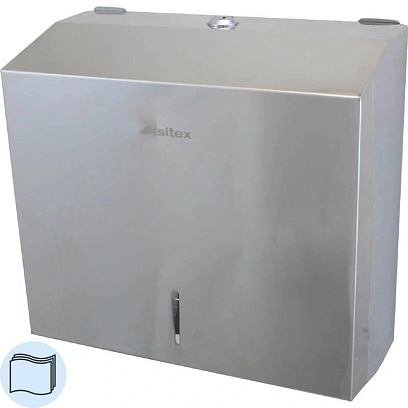 Диспенсер для полотенец лист V-слож металл Ksitex TН-5823 SSN