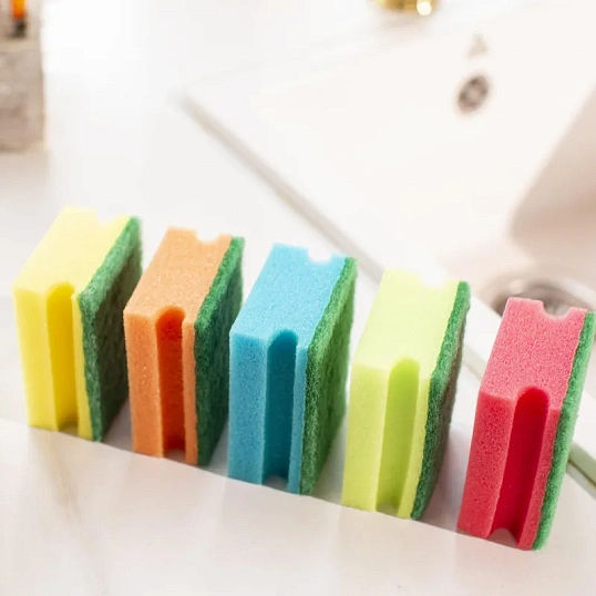 Губки для посуды Luscan Professional 90х70х38 мм 5 шт/уп