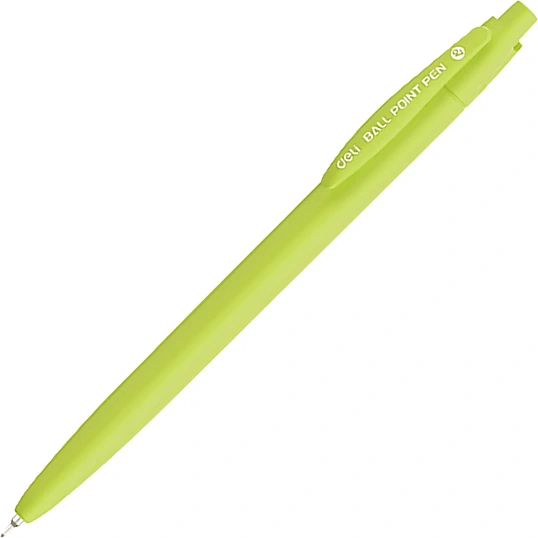 Ручка шариковая автомат. Deli EQ53-BL,гибр.нак0,7,софт-тач,син,в асс