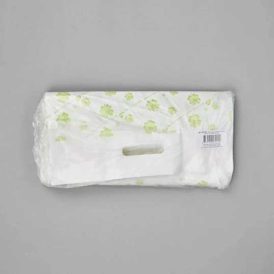 Пакет с вырубной ручкой 38*54 см, 55 мкм, с рисунком, 50 шт/уп.