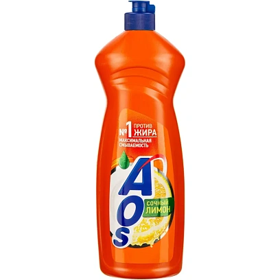 Средство для мытья посуды AOS Лимон  900мл