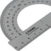 Транспортир 10см, 180 СТАММ, металлический,ТР-31662