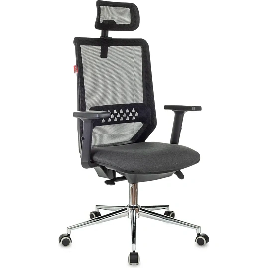 Кресло VB_EChair 663 TC-H/SL черный TW-01 38-418 сетка/ткань