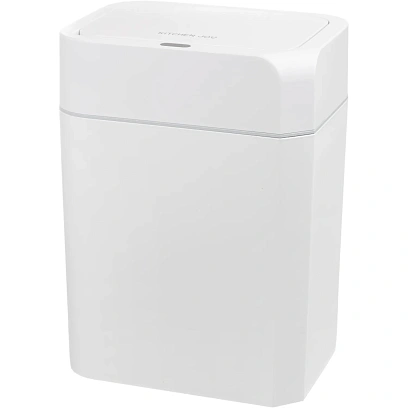 Ведро мусорное Kitchen Joy сенсорное пластиковое белое 12л_KJ-JAH6115