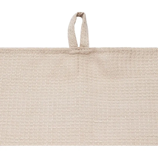 Полотенце кухонное 50х70 см (набор 2 шт.) ваф. 100% лен, бежевый