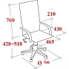 Кресло MT_EChair SU-B-8 сетка/ткань синий подл.130/осн.001