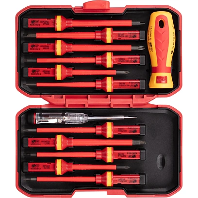 Набор отверток диэлектрических Topfort 13 предметов (VDE 561113)