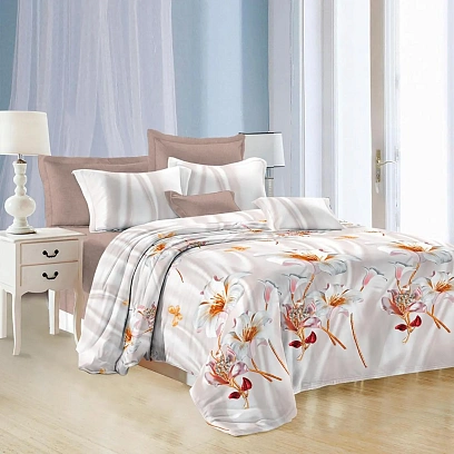 Постельное белье 1,5сп микросат(наволочки70х70-2 шт) -2137 Торжественность